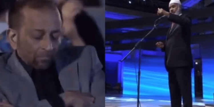 ڈاکٹر ذاکر نائیک کے  لیکچر کے دوران فاروق ستار سوتے رہ گئے,